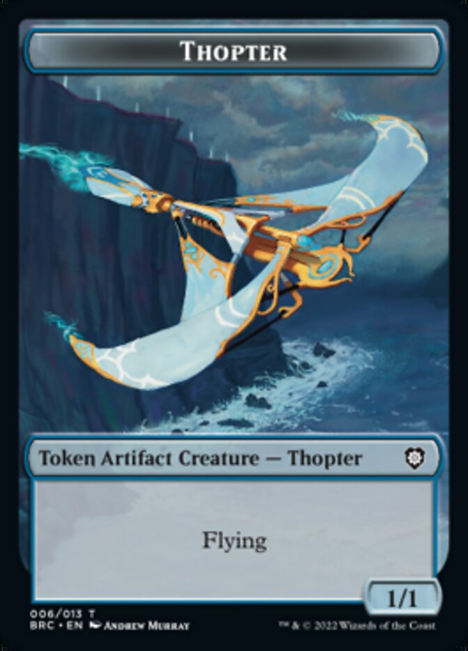 Copy // Thopter (006) Double-Sided Token [The Brothers' War Commander Tokens] | I Want That Stuff Brandon