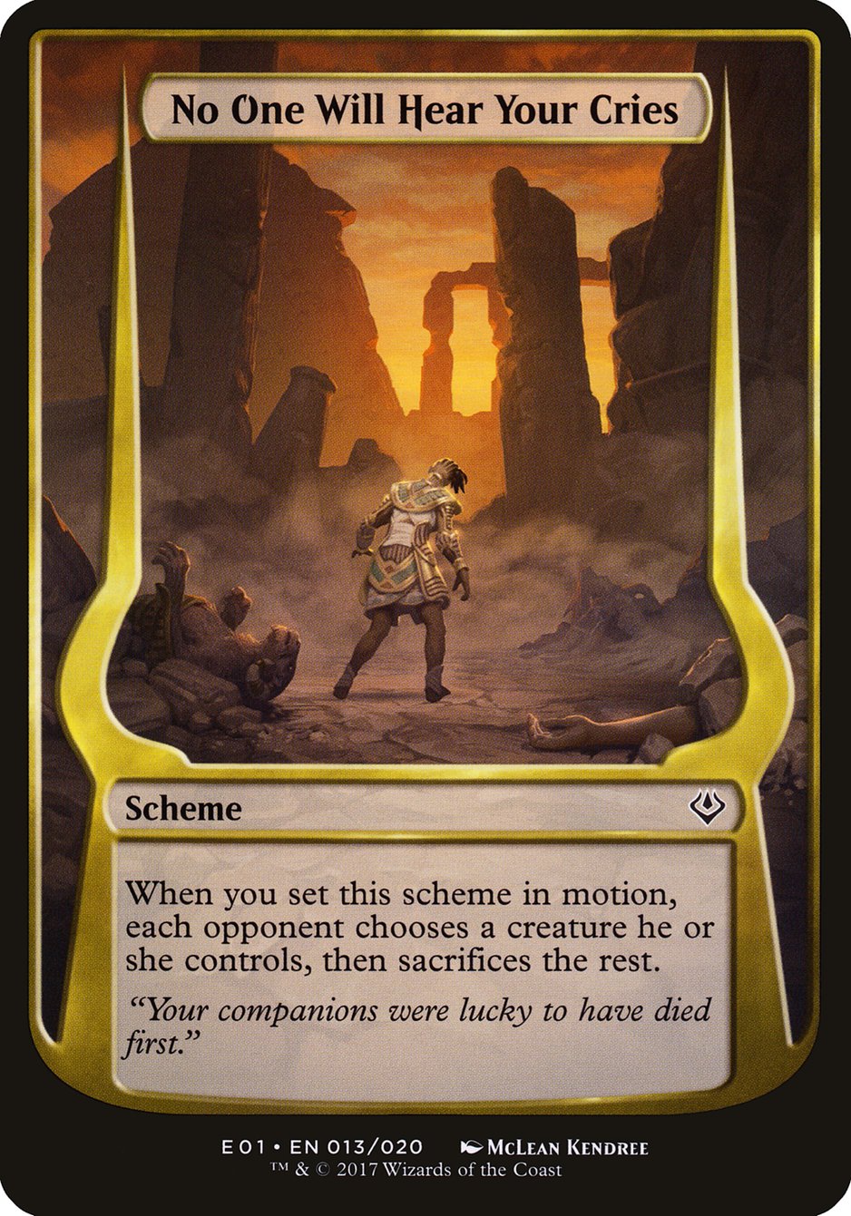 No One Will Hear Your Cries (Schemes) [Archenemy: Nicol Bolas Schemes] | I Want That Stuff Brandon