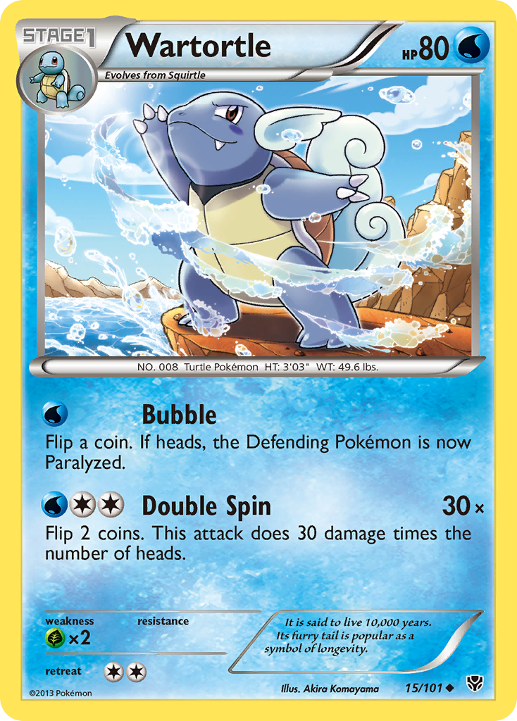 Wartortle (15/101) [Black & White: Plasma Blast] | I Want That Stuff Brandon