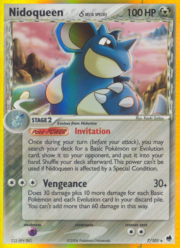 Nidoqueen (7/101) (Delta Species) [EX: Dragon Frontiers] | I Want That Stuff Brandon