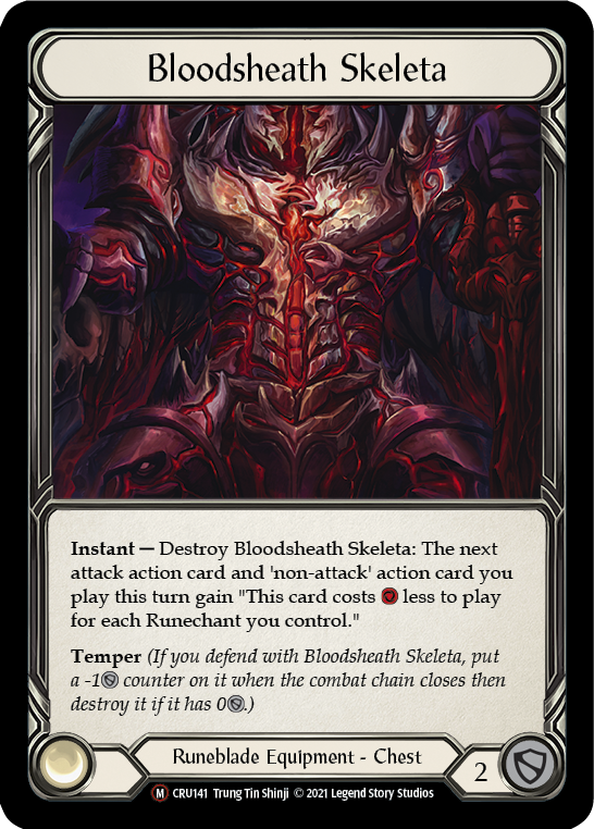 Bloodsheath Skeleta (Rainbow Foil) [CRU141-RF] Unlimited Rainbow Foil | I Want That Stuff Brandon