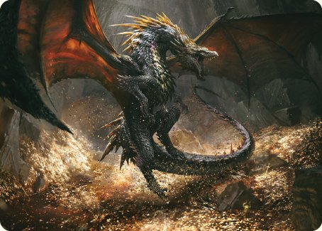 Cavern-Hoard Dragon Art Card [The Lord of the Rings: Tales of Middle-earth Art Series] | I Want That Stuff Brandon