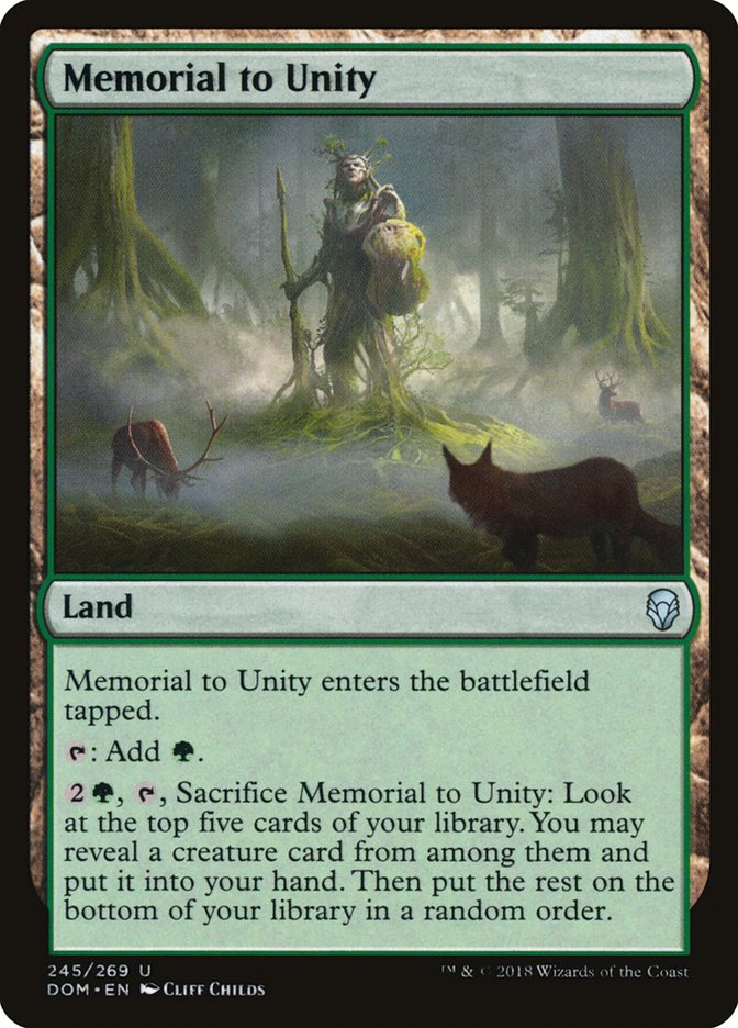 Memorial to Unity [Dominaria] | I Want That Stuff Brandon