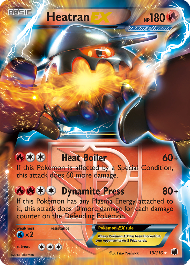 Heatran EX (13/116) [Black & White: Plasma Freeze] | I Want That Stuff Brandon