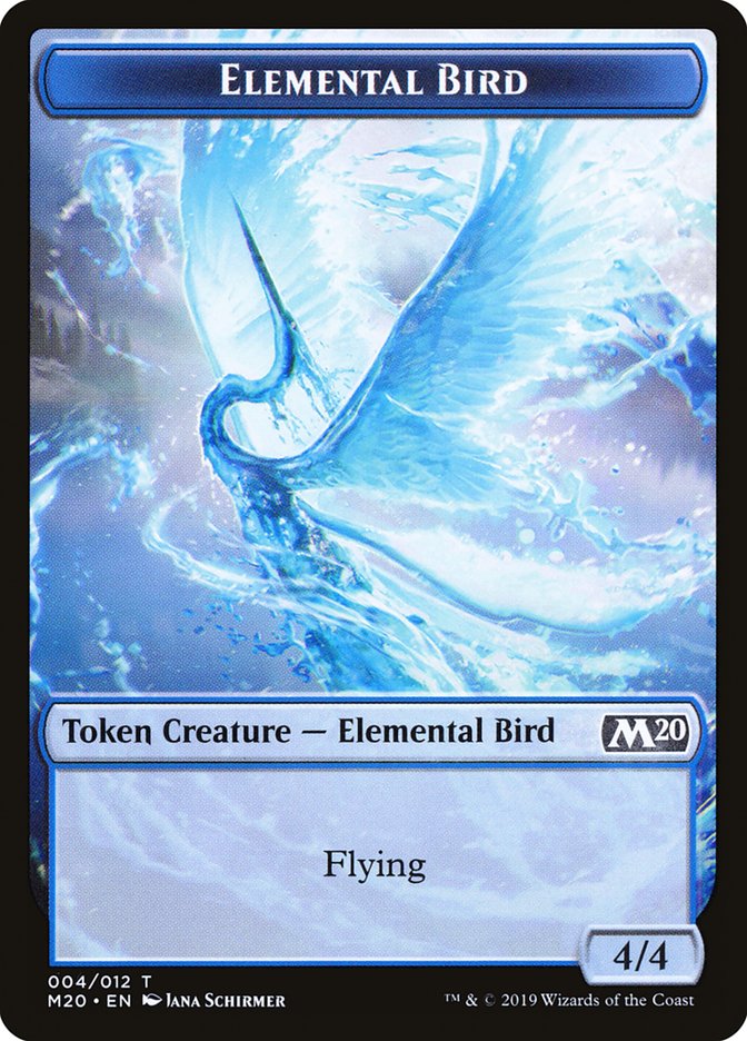 Elemental Bird Token [Core Set 2020 Tokens] | I Want That Stuff Brandon