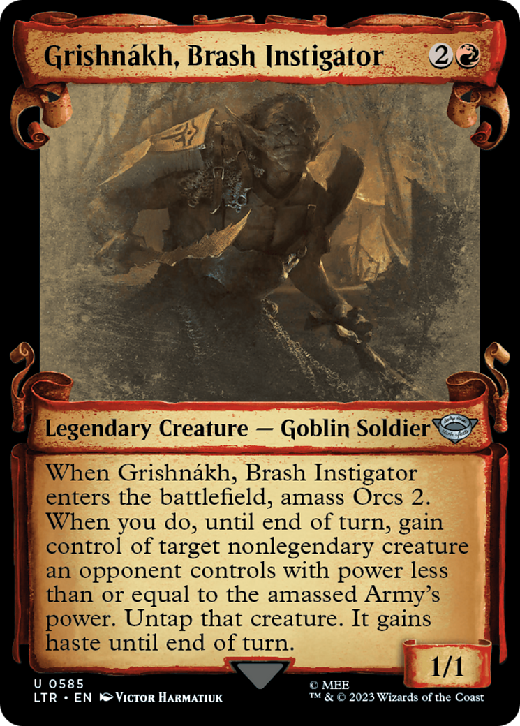 Grishnakh, Brash Instigator [The Lord of the Rings: Tales of Middle-Earth Showcase Scrolls] | I Want That Stuff Brandon