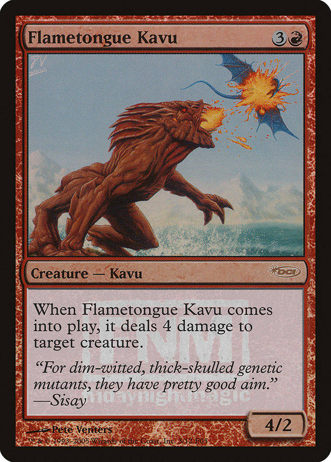 Flametongue Kavu [Friday Night Magic 2005] | I Want That Stuff Brandon