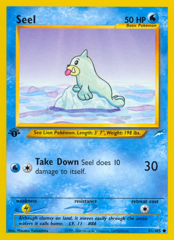 Seel (81/105) [Neo Destiny 1st Edition] | I Want That Stuff Brandon