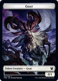 Goat // Satyr Double-Sided Token [Theros Beyond Death Tokens] | I Want That Stuff Brandon