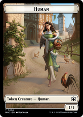 Zombie Knight // Human (6) Double-Sided Token [March of the Machine Commander Tokens] | I Want That Stuff Brandon
