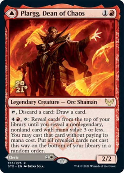 Plargg, Dean of Chaos // Augusta, Dean of Order [Strixhaven: School of Mages Prerelease Promos] | I Want That Stuff Brandon