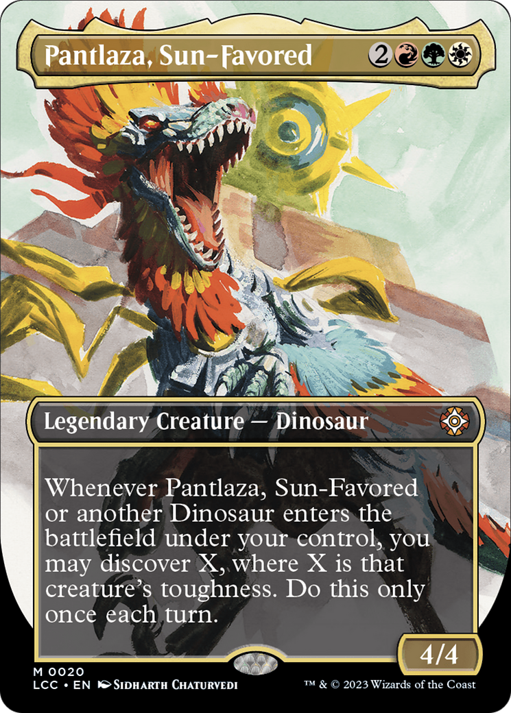 Pantlaza, Sun-Favored (Borderless) [The Lost Caverns of Ixalan Commander] | I Want That Stuff Brandon