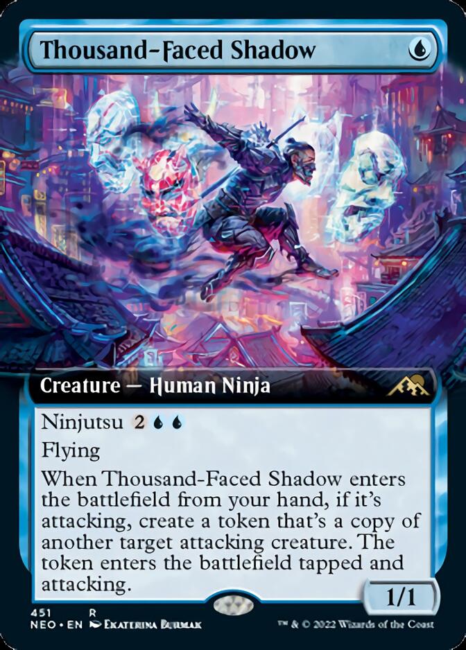 Thousand-Faced Shadow (Extended Art) [Kamigawa: Neon Dynasty] | I Want That Stuff Brandon