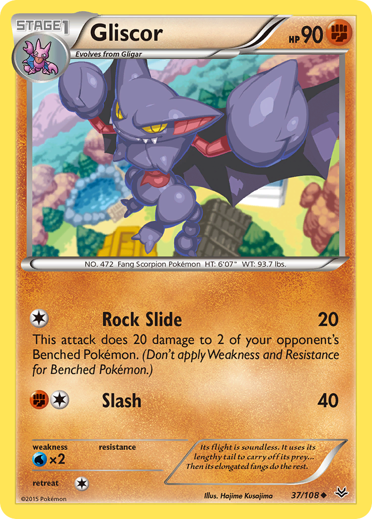 Gliscor (37/108) [XY: Roaring Skies] | I Want That Stuff Brandon