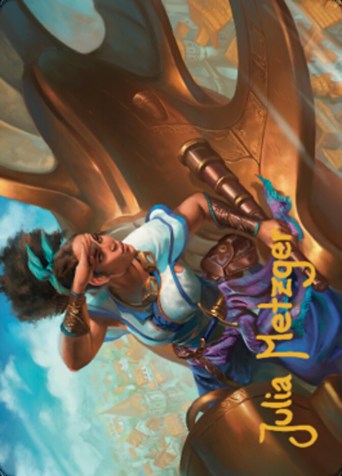 Talas Lookout Art Card (Gold-Stamped Signature) [Dominaria United Art Series] | I Want That Stuff Brandon