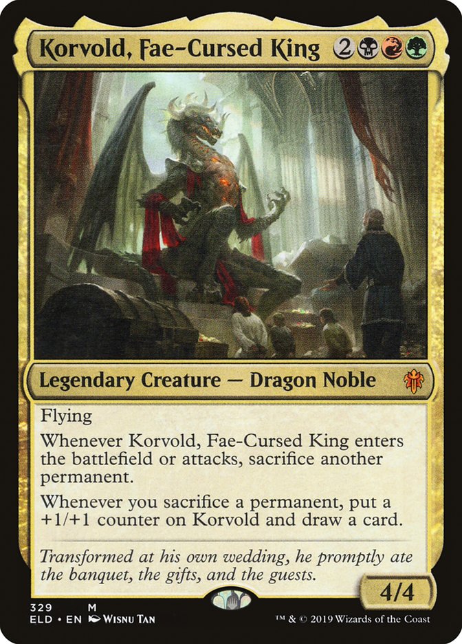 Korvold, Fae-Cursed King [Throne of Eldraine] | I Want That Stuff Brandon