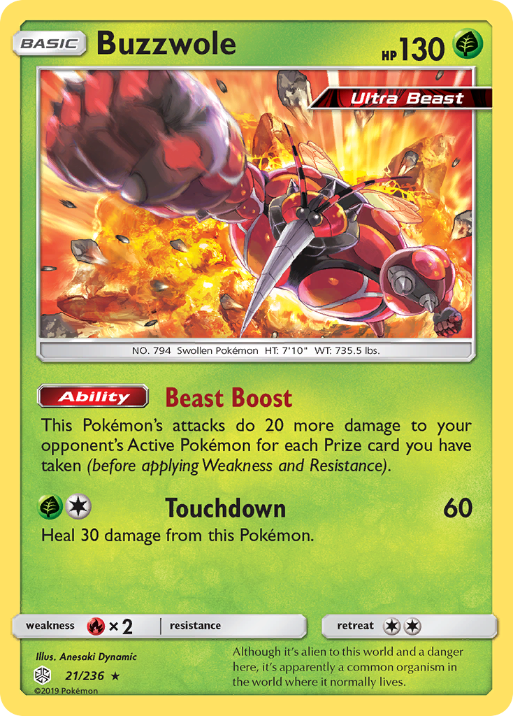 Buzzwole (21/236) [Sun & Moon: Cosmic Eclipse] | I Want That Stuff Brandon