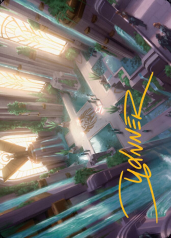 Spara's Headquarters Art Card (Gold-Stamped Signature) [Streets of New Capenna Art Series] | I Want That Stuff Brandon