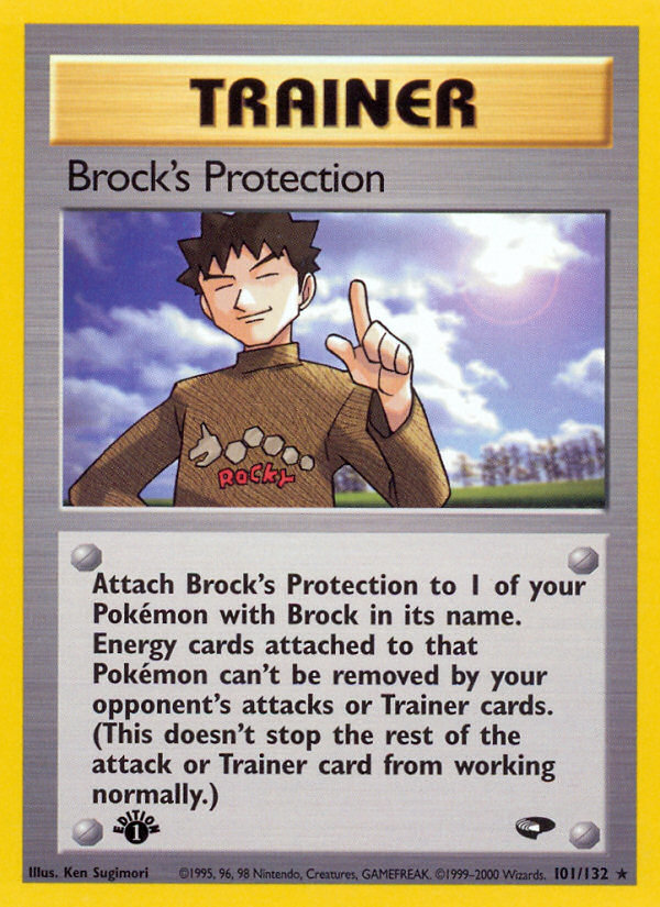 Brock's Protection (101/132) [Gym Challenge 1st Edition] | I Want That Stuff Brandon