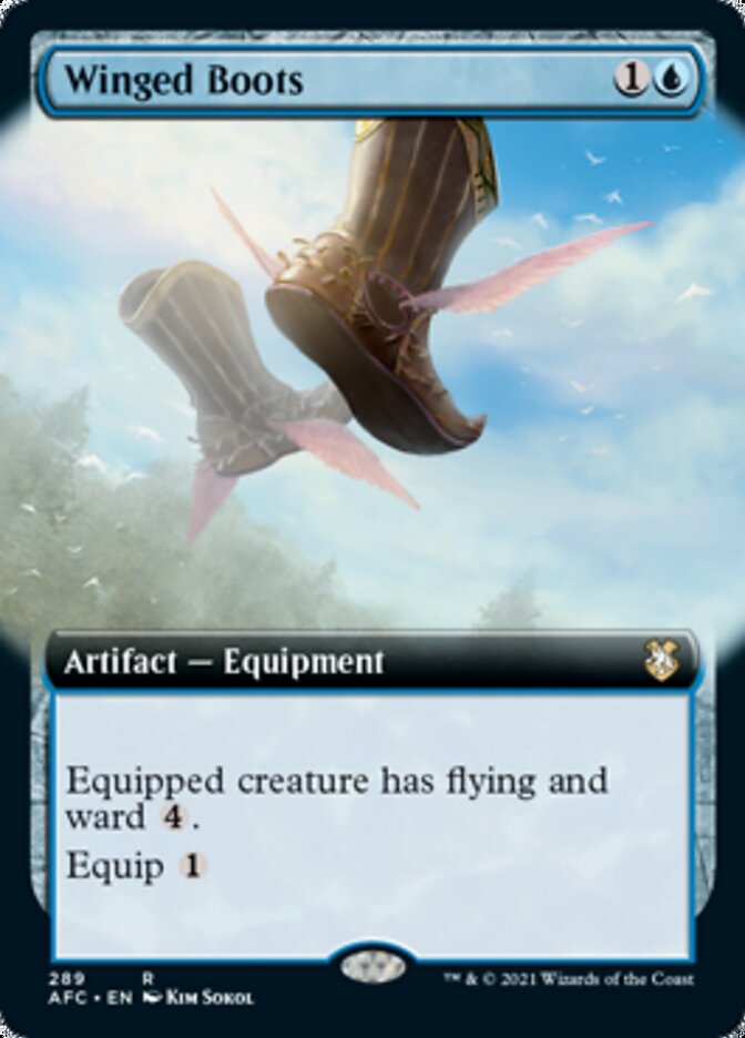 Winged Boots (Extended Art) [Dungeons & Dragons: Adventures in the Forgotten Realms Commander] | I Want That Stuff Brandon