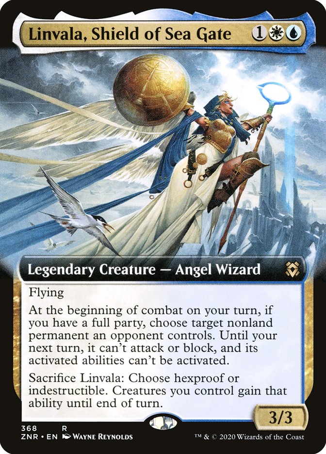 Linvala, Shield of Sea Gate (Extended Art) [Zendikar Rising] | I Want That Stuff Brandon