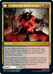 Extus, Oriq Overlord // Awaken the Blood Avatar [Strixhaven: School of Mages Prerelease Promos] | I Want That Stuff Brandon