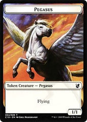 Pegasus // Human Double-Sided Token [Commander 2019 Tokens] | I Want That Stuff Brandon