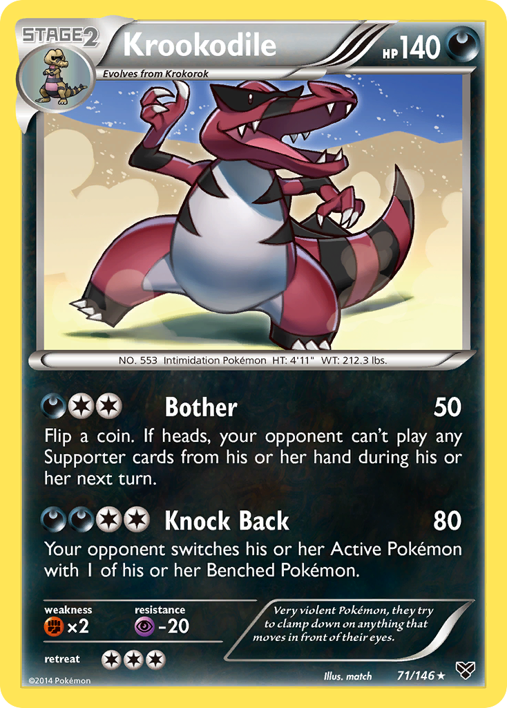 Krookodile (71/146) [XY: Base Set] | I Want That Stuff Brandon