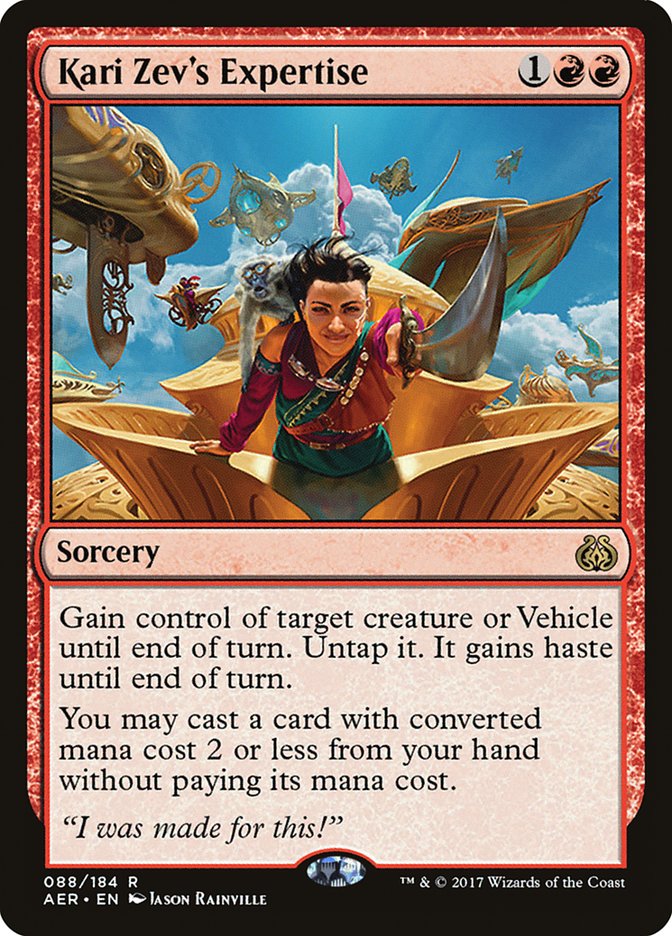 Kari Zev's Expertise [Aether Revolt] | I Want That Stuff Brandon