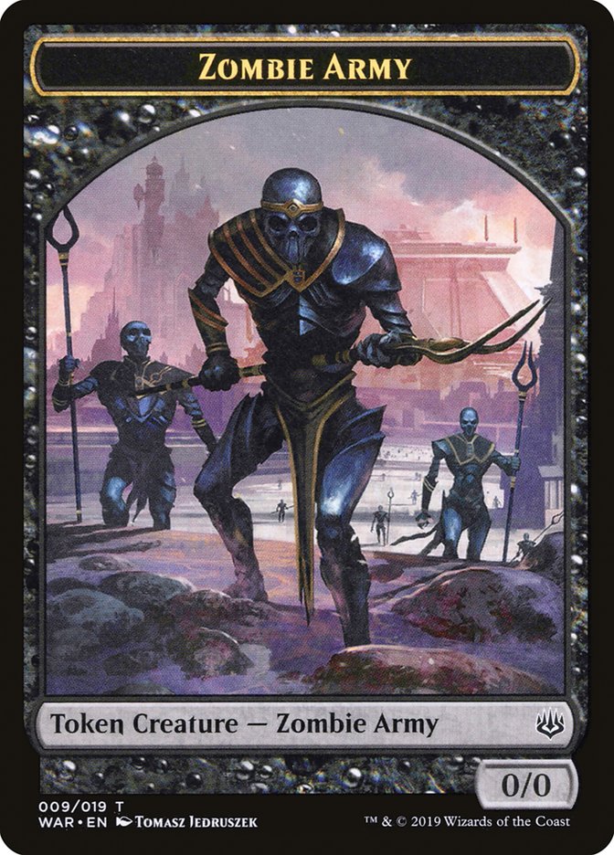 Zombie Army Token (009/019) [War of the Spark Tokens] | I Want That Stuff Brandon