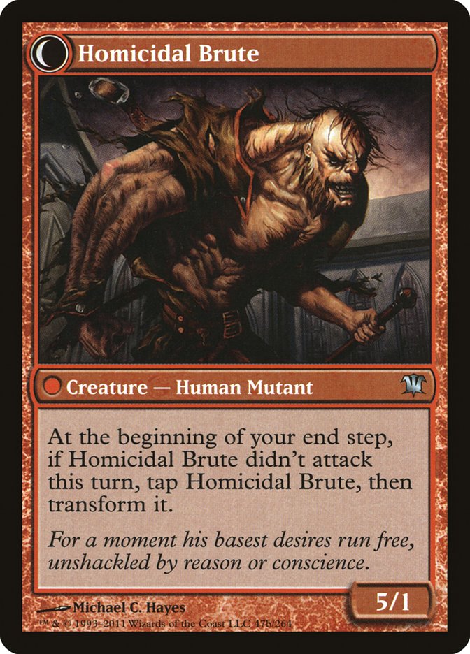 Civilized Scholar // Homicidal Brute [Innistrad] | I Want That Stuff Brandon