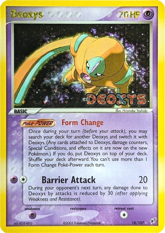 Deoxys (18/107) (Stamped) [EX: Deoxys] | I Want That Stuff Brandon