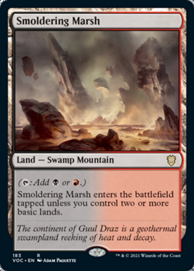 Smoldering Marsh [Innistrad: Crimson Vow Commander] | I Want That Stuff Brandon
