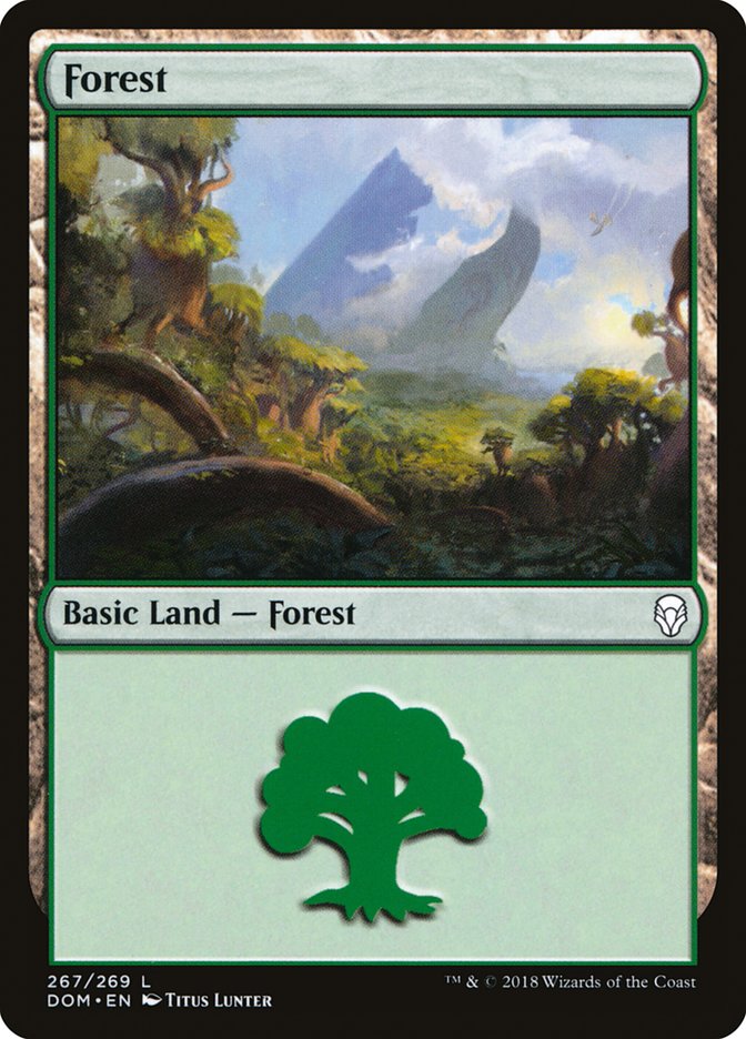 Forest (267) [Dominaria] | I Want That Stuff Brandon