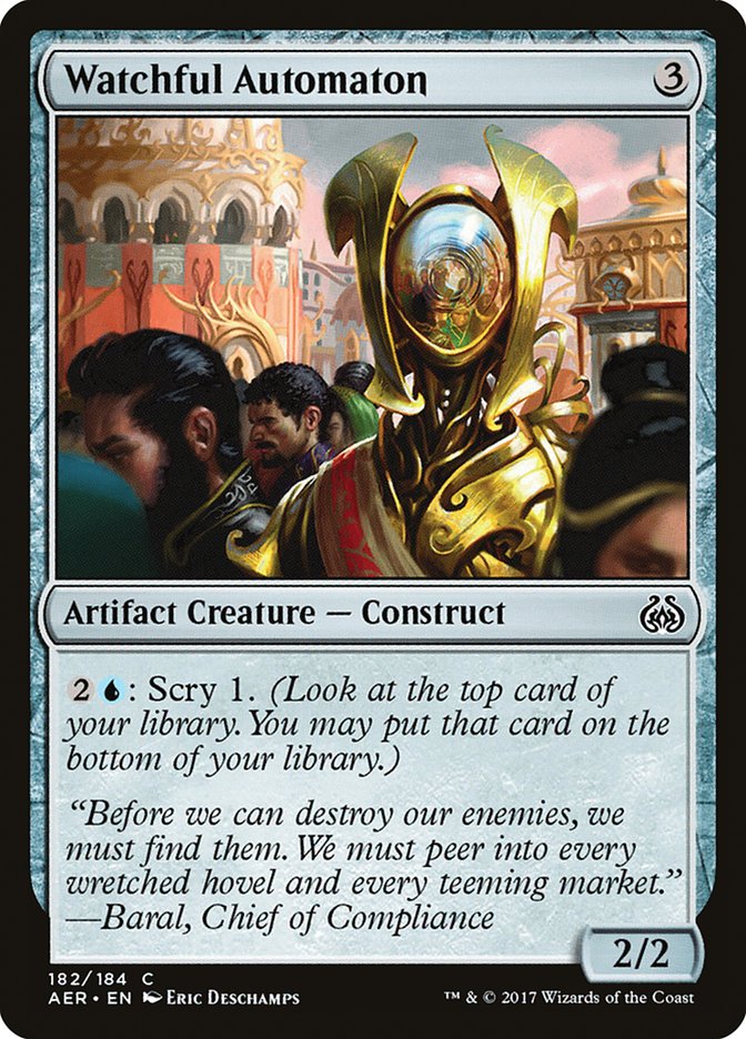 Watchful Automaton [Aether Revolt] | I Want That Stuff Brandon