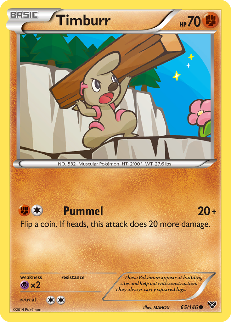 Timburr (65/146) [XY: Base Set] | I Want That Stuff Brandon