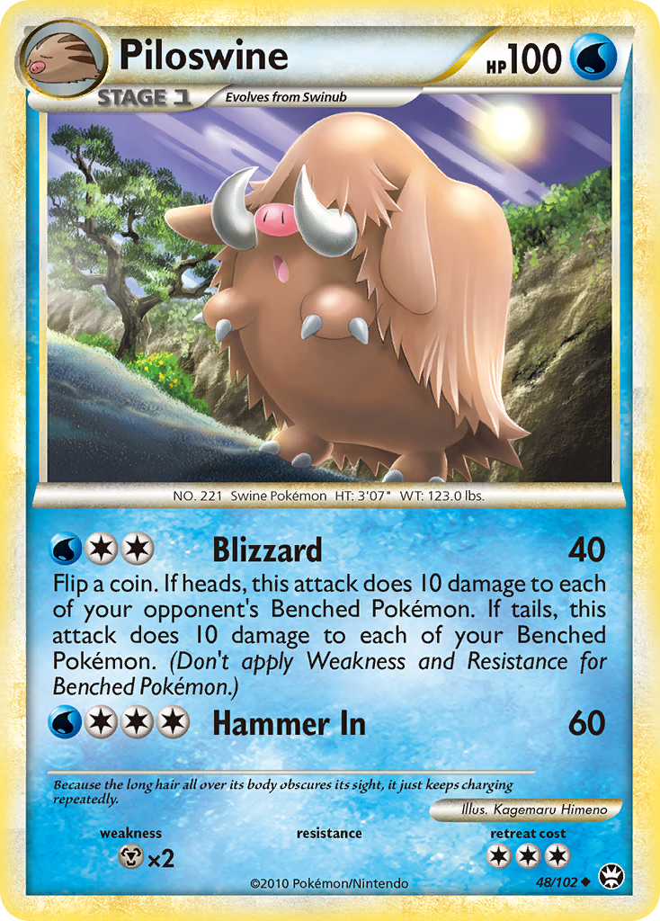 Piloswine (48/102) [HeartGold & SoulSilver: Triumphant] | I Want That Stuff Brandon