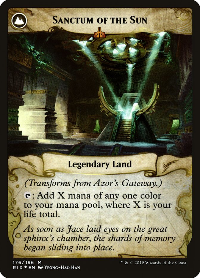 Azor's Gateway // Sanctum of the Sun [Rivals of Ixalan Prerelease Promos] | I Want That Stuff Brandon