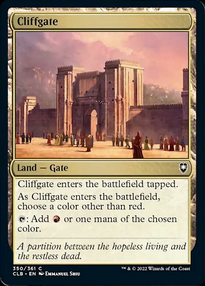 Cliffgate [Commander Legends: Battle for Baldur's Gate] | I Want That Stuff Brandon