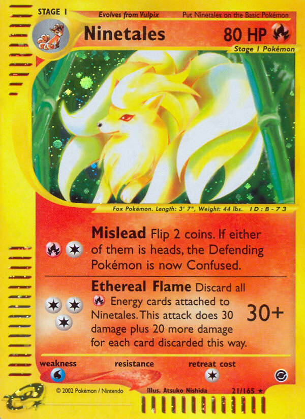 Ninetales (21/165) [Expedition: Base Set] | I Want That Stuff Brandon