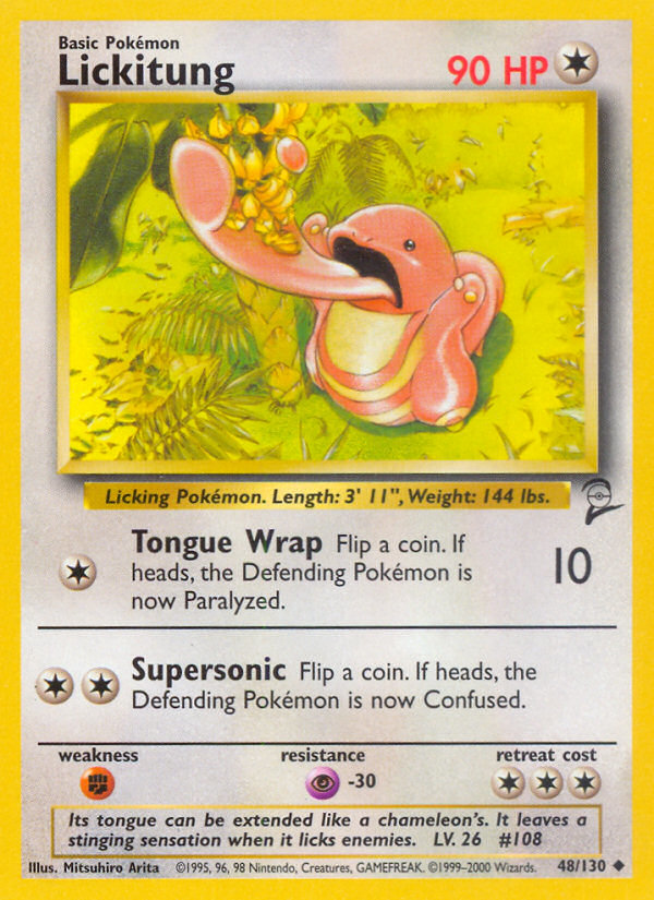 Lickitung (48/130) [Base Set 2] | I Want That Stuff Brandon