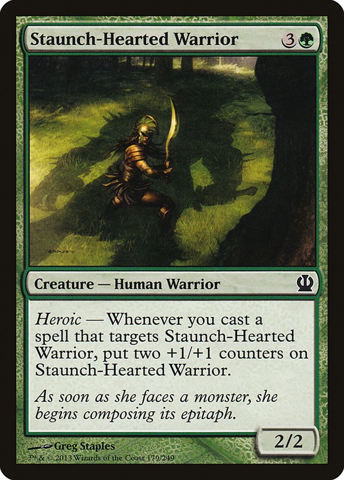 Staunch-Hearted Warrior [Theros] | I Want That Stuff Brandon