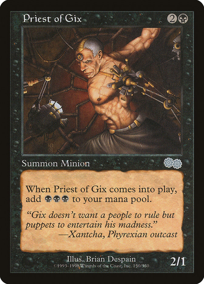 Priest of Gix [Urza's Saga] | I Want That Stuff Brandon