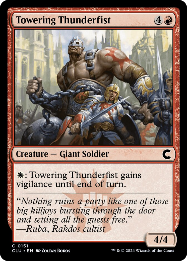 Towering Thunderfist [Ravnica: Clue Edition] | I Want That Stuff Brandon