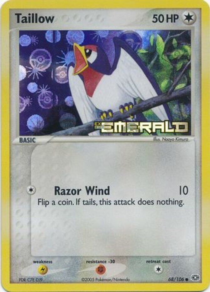 Taillow (68/106) (Stamped) [EX: Emerald] | I Want That Stuff Brandon