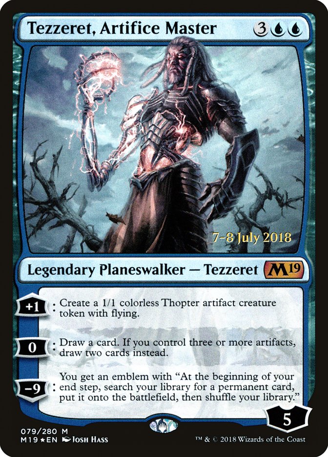 Tezzeret, Artifice Master [Core Set 2019 Prerelease Promos] | I Want That Stuff Brandon