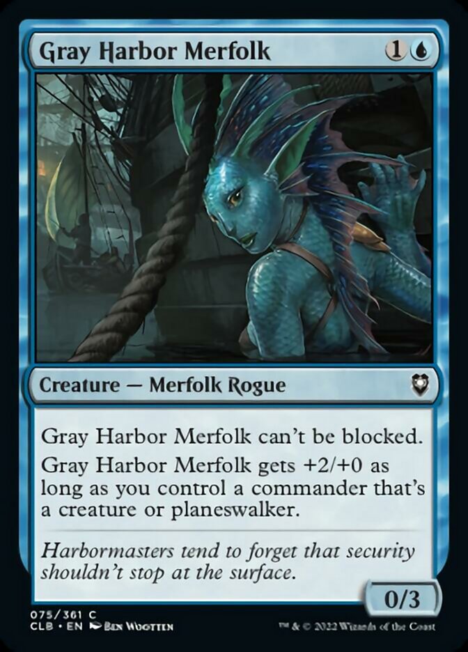 Gray Harbor Merfolk [Commander Legends: Battle for Baldur's Gate] | I Want That Stuff Brandon