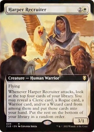 Harper Recruiter (Extended Art) [Commander Legends: Battle for Baldur's Gate] | I Want That Stuff Brandon