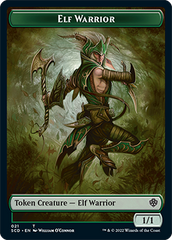 Elf Warrior // Soldier Double-Sided Token [Starter Commander Decks] | I Want That Stuff Brandon