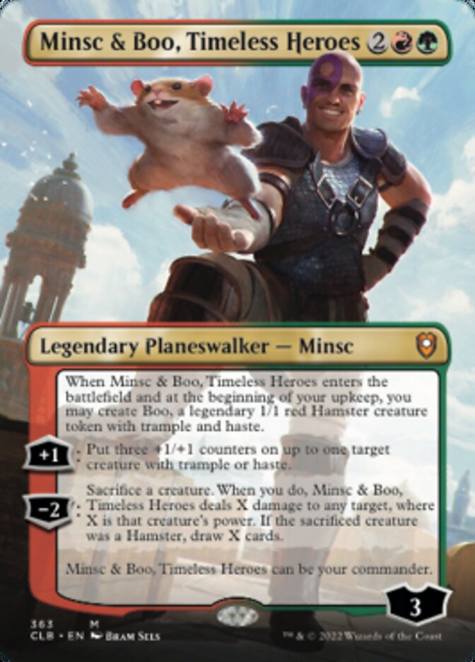 Minsc & Boo, Timeless Heroes (Borderless) [Commander Legends: Battle for Baldur's Gate] | I Want That Stuff Brandon